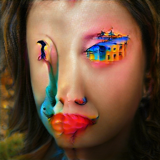 'colorful surrealism' Big Sleep Text-to-Image