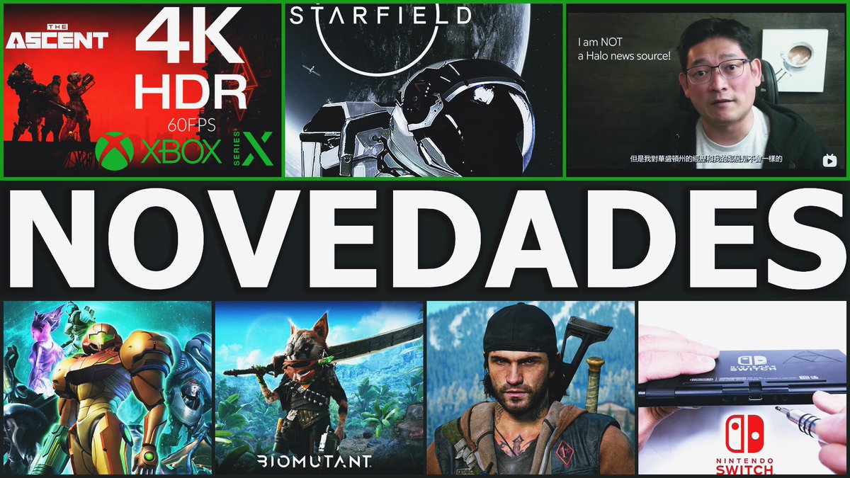 El_Locon_Gamer's tweet photo. EX-TRABAJADOR DE #343Industries ACLARA LO DE #HALOINFINITE | JASON DICE QUE ES FAKE NEWS LO DE #STARFIELD | #METROIDTRILOGY DIFÍCIL EN #NintendoSwitch | #DaysGone SE VE ESPECTACULAR EN #PC | DURACIÓN DE #Biomutant | ESCASEZ DE #NintendoSwitch ▶️▶️▶️https://t.co/1fIM8CZ6EX https://t.co/apmqqUasQR