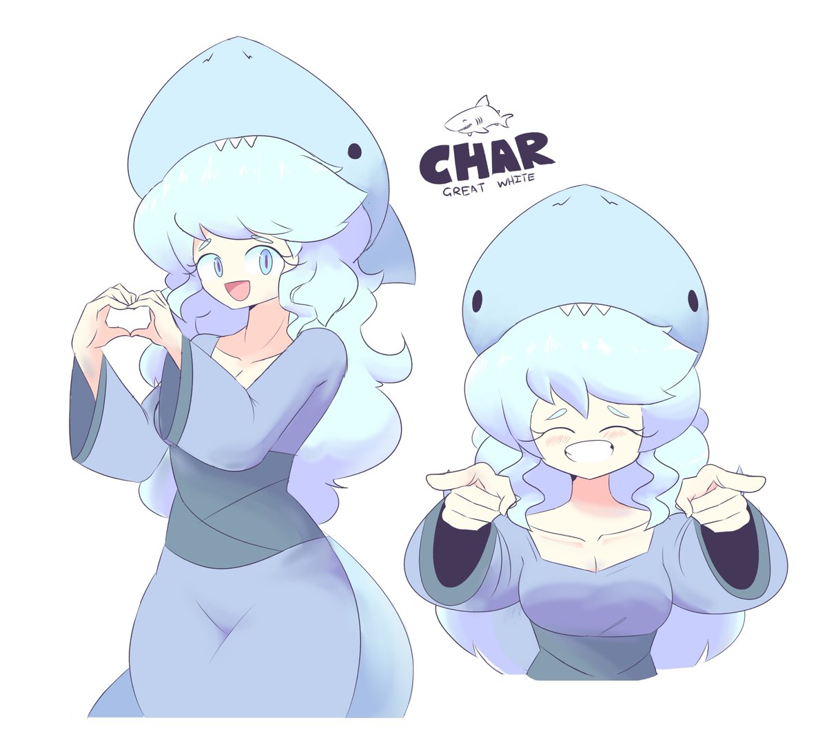 EmmArrGus's tweet photo. SHARK GIRLS REPOST TIME

here are all my shark girls in one big ass twitter thread, now updated!

in order: char, oxie, vier, moka https://t.co/o6QrmzGzRE