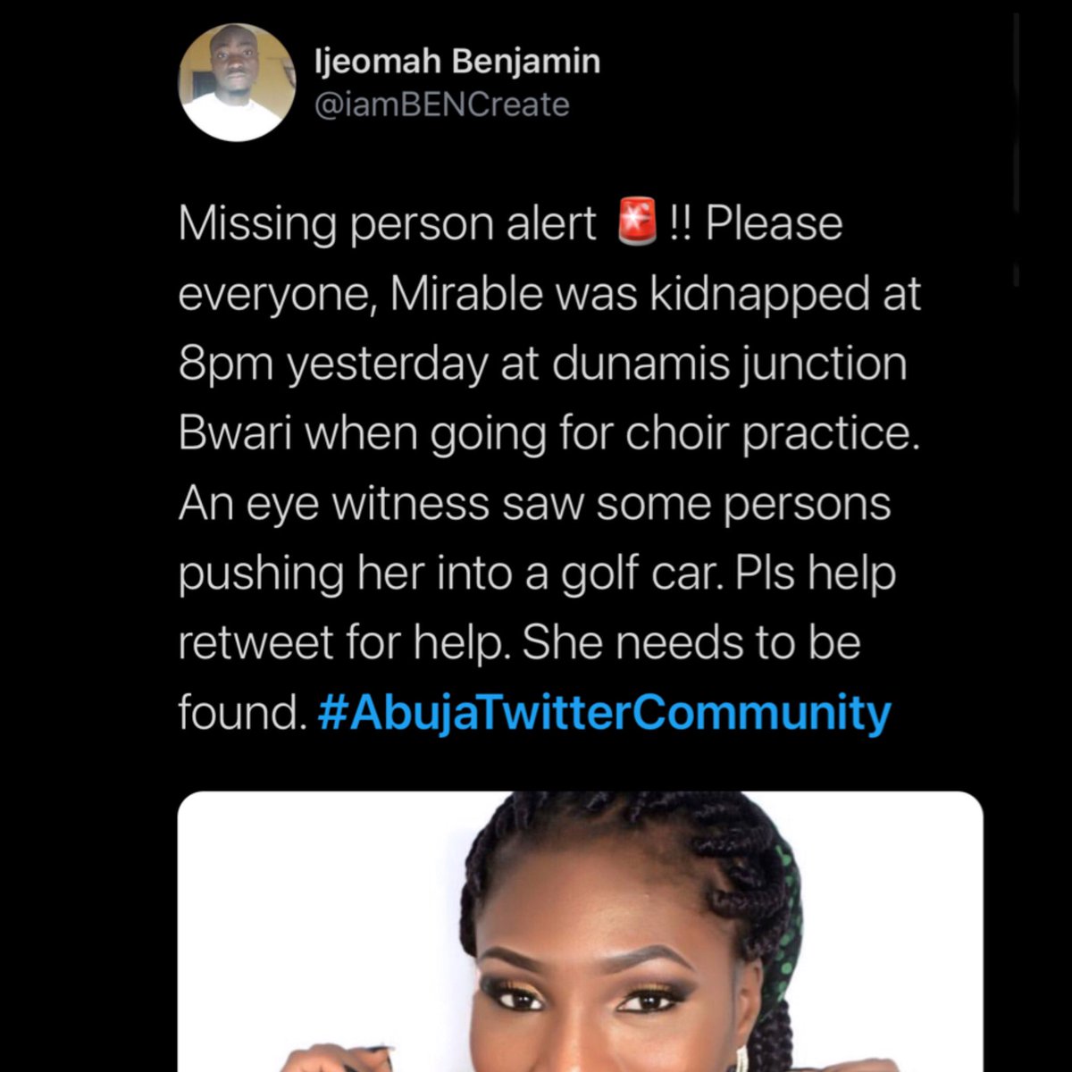RT @iam_skamal: MISSING PERSON!

Please don't pass without retweeting. https://t.co/Tm7uGyZ5Mk