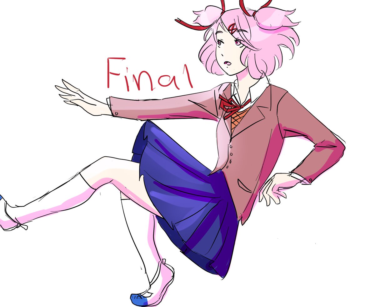 Incendimary1's tweet photo. I finished the game! 

#DokiDokiLiteratureClub #videogames #natsuki #LetsPlay #FANART #sketches #ArtistOnTwitter #animegirl https://t.co/cXlVSNUJXe