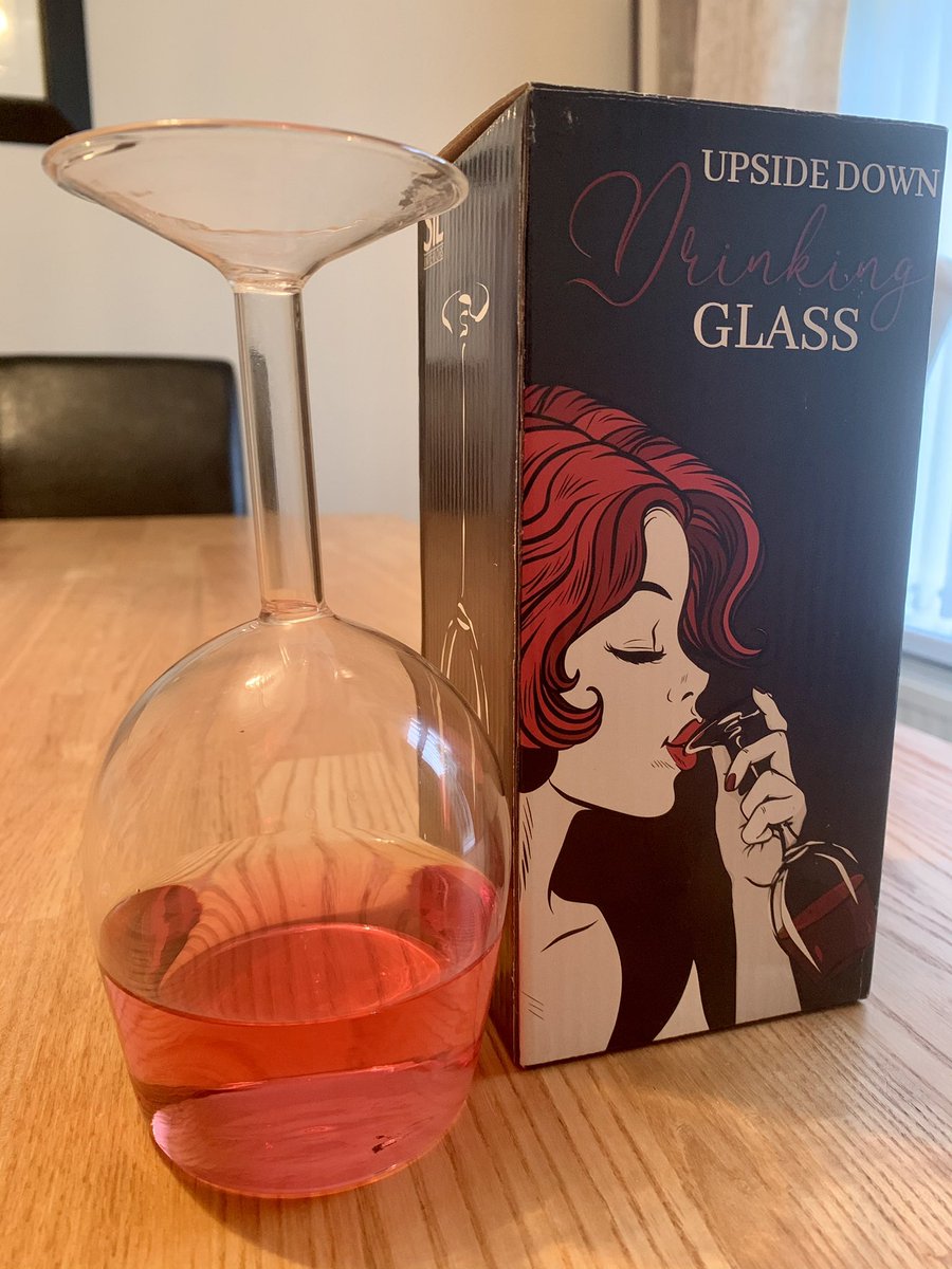 TheShevlin's tweet photo. I bought this today - product market fit?  #upsidedowndrinkingglass https://t.co/LVrPwEWLWs