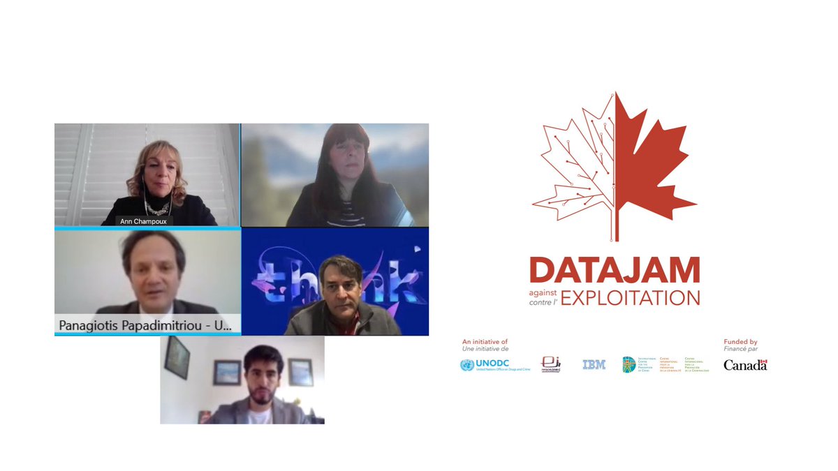 ICPC_CIPC's tweet image. 🗣️ En cette 2ième journée du #DataJam contre l&apos;exploitation, @Securite_Canada @IBMCanada @IBMorg @UNODC @fpasoslibres et @ICPC_CIPC ont accueilli les équipes participantes au concours 

Ce fut un plaisir de vous rencontrer !
#prévention #traitehumaine #Canada
