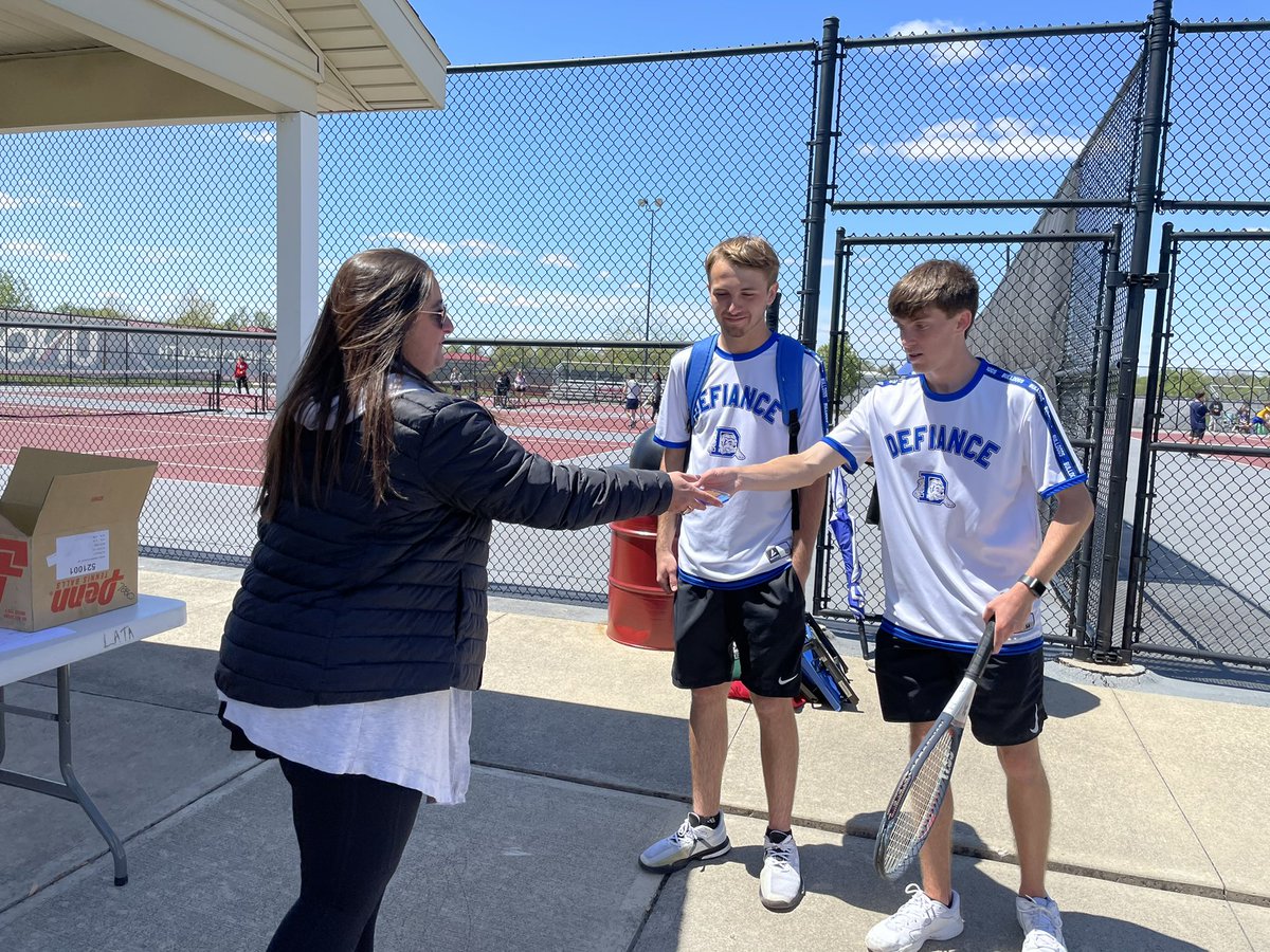 DefiBT's tweet image. At WBL Tourney: 1D Andrew Frederick &amp;amp; Ryan Yeager defeat St Mary’s in 2 sets and Shawnee in 3 sets to earn 1st Place for WBL 1D!  They remain undefeated in the WBL!!! 🎾