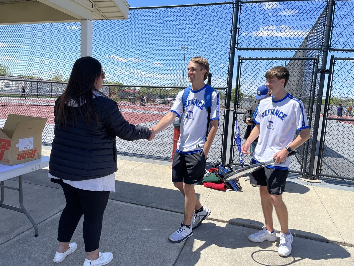 DefiBT's tweet image. At WBL Tourney: 1D Andrew Frederick &amp;amp; Ryan Yeager defeat St Mary’s in 2 sets and Shawnee in 3 sets to earn 1st Place for WBL 1D!  They remain undefeated in the WBL!!! 🎾