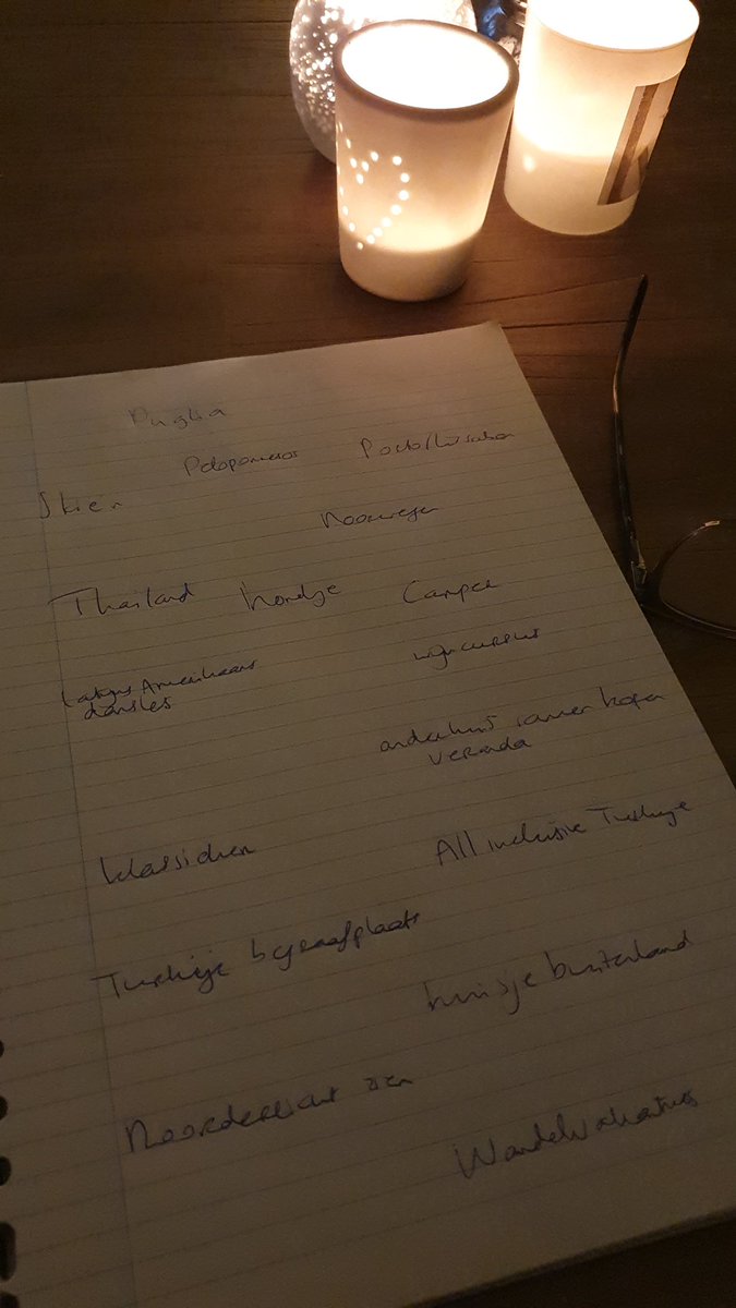 Dit is m geworden... onze wishlist ❤🙏