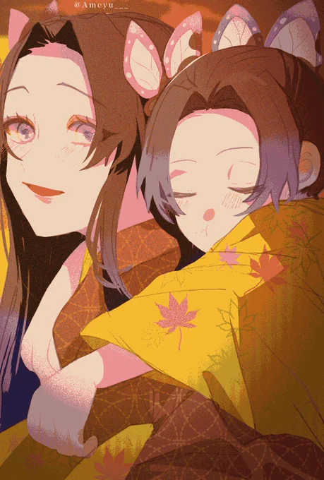もふびいちゃん(@Ameyu___ )の線画をお借りして色を塗らせて頂きました✨✨このイラスト、オリジナル作品が凄く大好きで真っ先に選びました😌✨✨ 