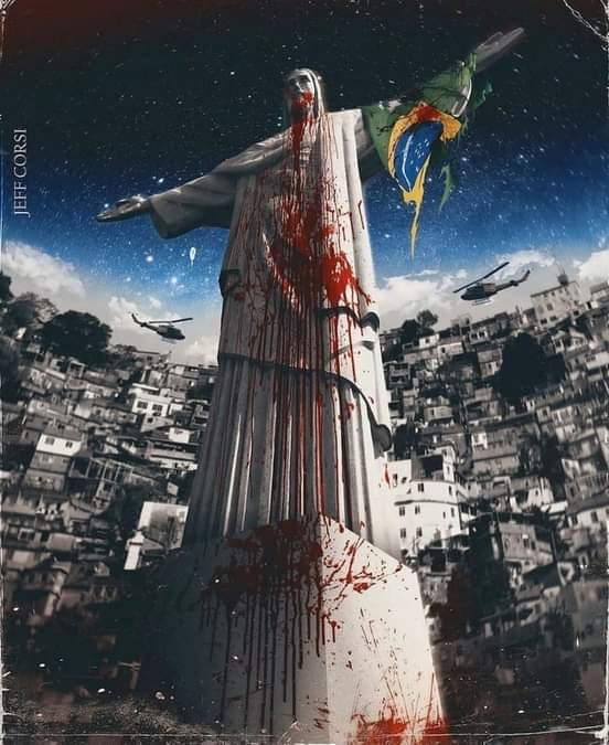 Em luto pelas mortes em minha comunidade Jacarezinho RJ 🐊🗼