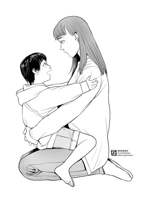 母の日なので再掲。真白は聴こえないお母さんから生まれました。「お母さん」の手話は「実の親・兄弟などの肉親(頬に触れる)」+「女性(小指を立てる)」+「目上の人(手指を上に上げる)」の3つの要素でできていますが、小さい時の真白は小指だけ立てるのがちょっと難しかったようです。#母の日 