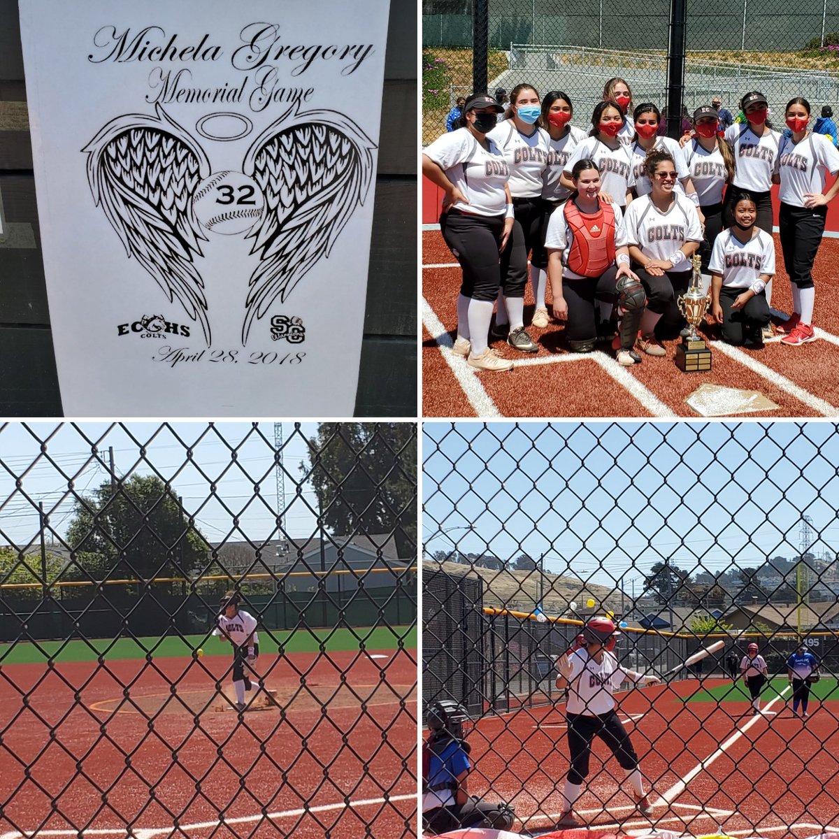 LeAnnKrzyzanow1's tweet photo. Awesome morning! Out to see my niece play ball.🥎 She warmed up the bat with a hit &amp; the team hits kept coming. Breaking a six year losing streak against South City rivals. EC Colts 12, SC Warriors 3. 
This game in honor of a beautiful soul taken to soon. 😔 #GhostShipFire https://t.co/6jMOiz4QUu