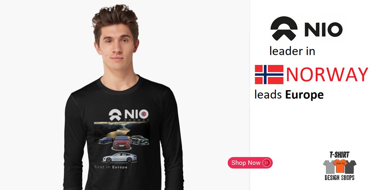 tshirt_shops's tweet photo. NIO Norway is about to open. #NIO 's announcement of opening the FIRST European headquarter in Norway (Oslo) has shaken up the EV market.

Buy your T-shirt
https://t.co/2LNfBd5IOD
$NIO

Is Tesla afraid of this news?
#NIONorway #Norway #NIO #Tesla $TSLA #ElectricVehicles #EVs https://t.co/FMHo2iGDzr