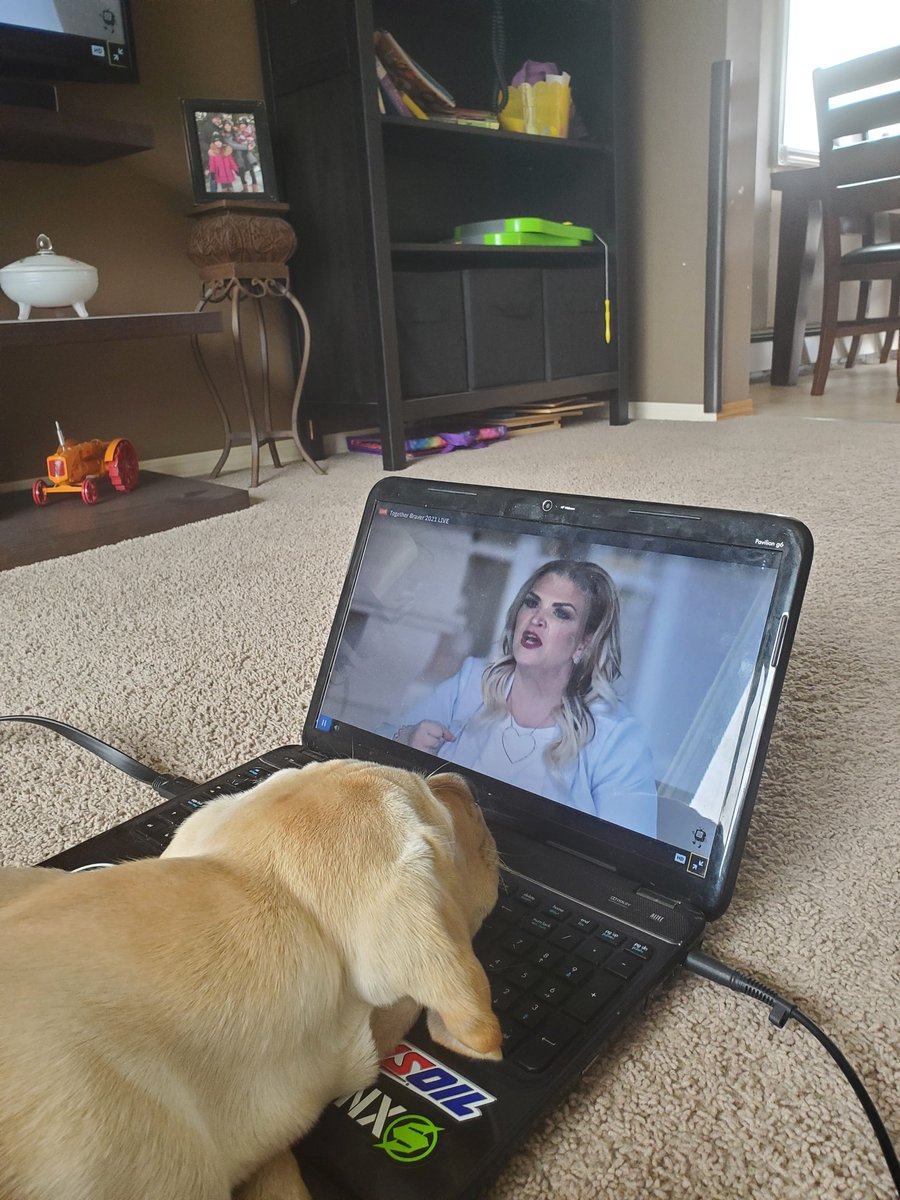 TracyFaye5's tweet photo. Even Goose is right into #bravertogether2021 with @DrJCarrington https://t.co/mkG1z408Yd