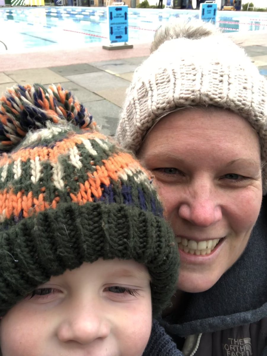 Lisa_J_Williams's tweet photo. My 3 year old son has said he wants to follow in my footsteps and swim to France! However, he also wants to go one further and has decided on swimming to Antarctica (?!?!) Today we went to @HamptonPool for a bit of training! #littleboybiggoals https://t.co/qtmKXeYTKN