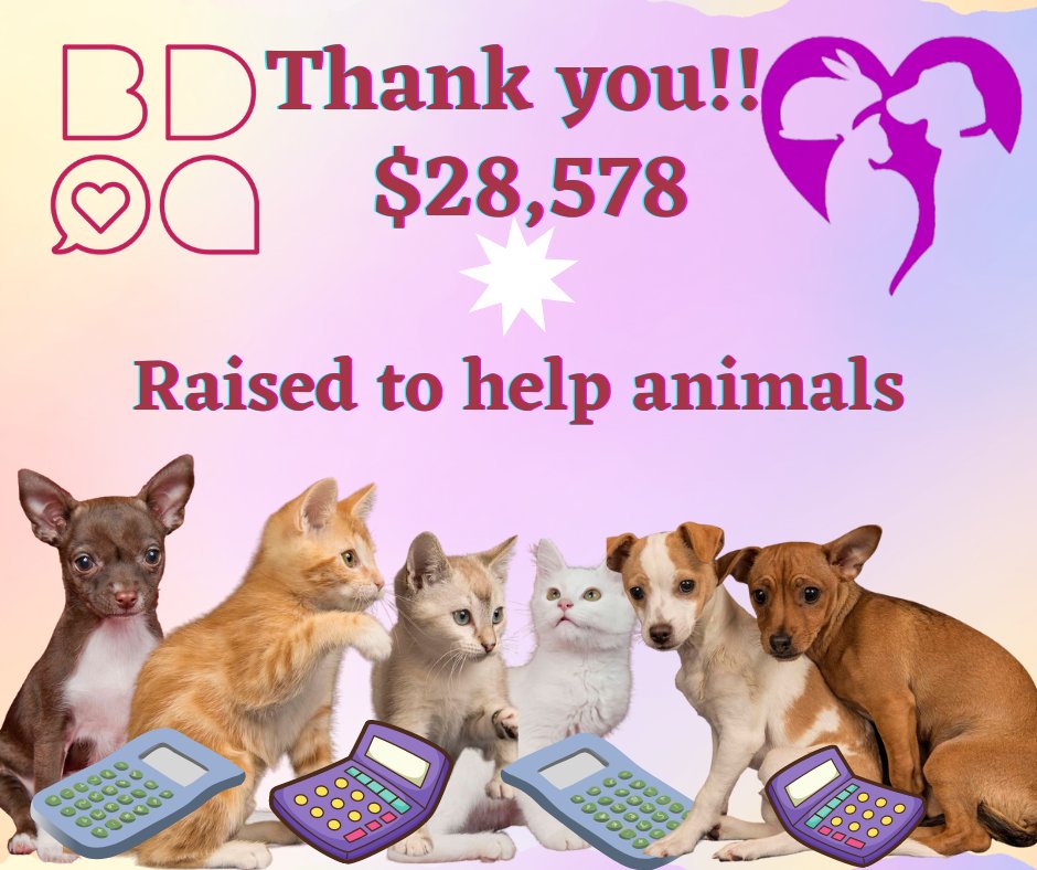 We've added it up and checked it twice! Thank you everyone who donated on Big Day of Giving! #BigDog2021 #BDOG2021