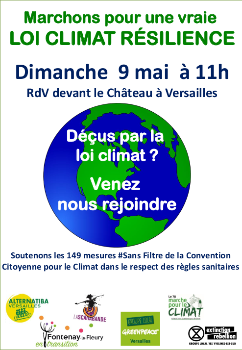 AlternatibaVGP's tweet photo. @hubert_hacquard membre de la @Conv_Citoyenne pour le #Climat sera avec nous pour la Marche #LoiClimat de #Versailles RDV à 11h (Bénévoles 10h15) Place d'Armes devant le Château de Versailles près de la statue. Infos ici 🪧👉https://t.co/2FWK0KIOVN avec @Greenpeace_78 @scarabande https://t.co/Kq8eg6Y7y1