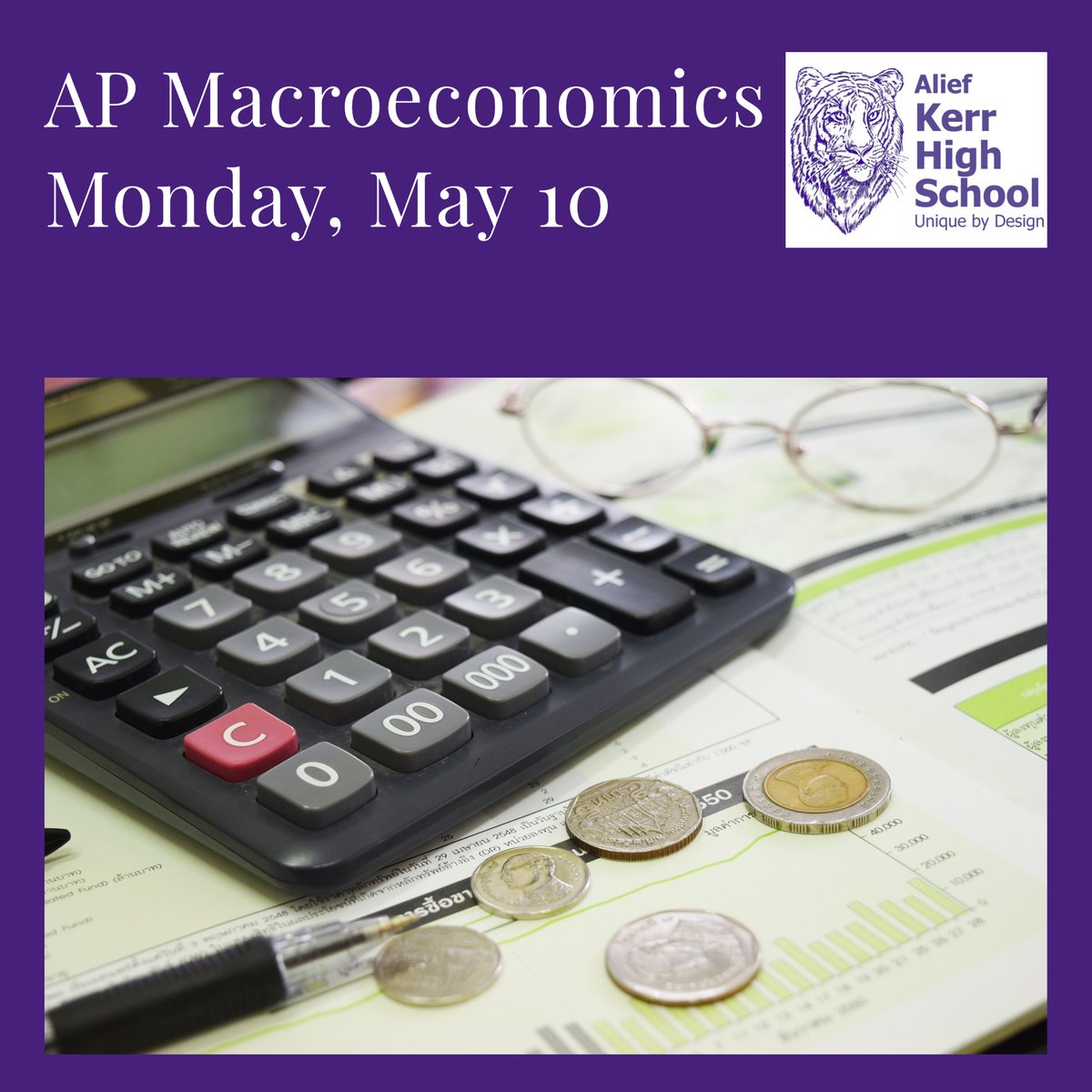 AliefKerr's tweet photo. Advanced Placement tests continue Monday, May 10, with AP Macroeconomics. #getafive #connectcreateinnovate https://t.co/3dol8n49IM