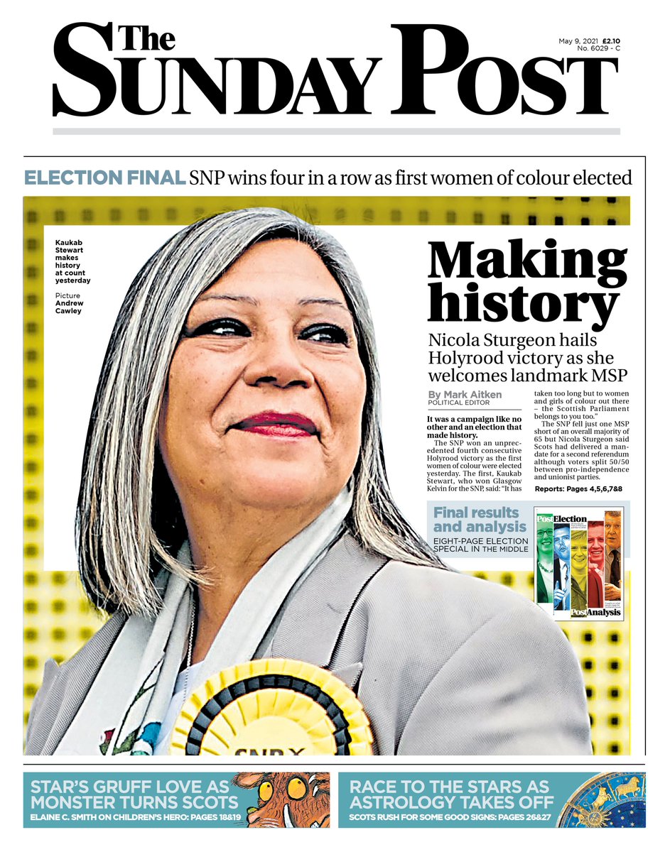 A first look at tomorrow's Sunday Post #tomorrowspaperstoday <a href="/hendopolis/">Neil Henderson</a> #scotpapers #buyapaper