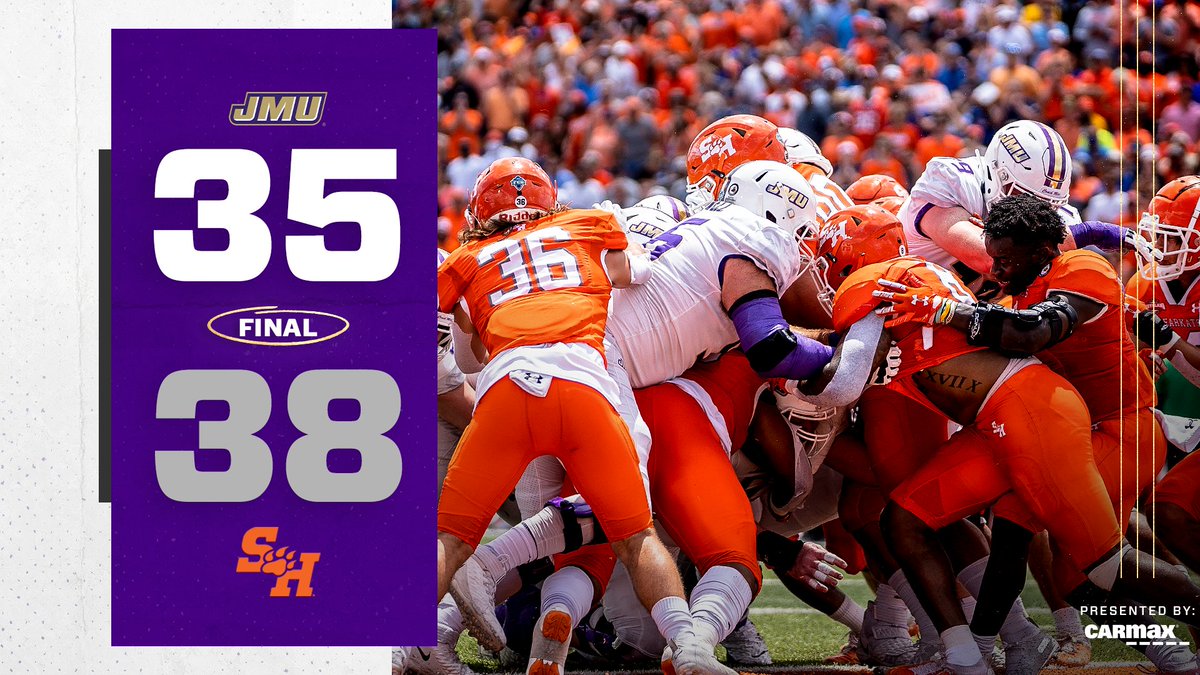 JMUFootball's tweet photo. Final in Texas after a tough second half for JMU. https://t.co/f8xei7i5NC