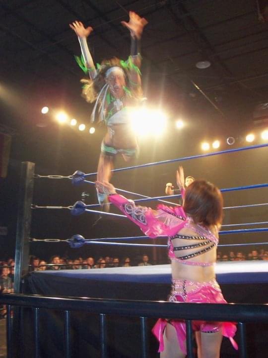 Daizee Haze getting nuts in her last match.