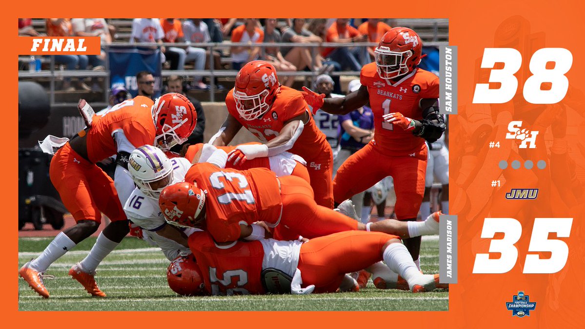 SAM HOUSTON ➡ FRISCO

NATIONAL CHAMPIONSHIP BOUND😤

The Bearkats come back from being down 24-3 at halftime to take down JMU🤩

#EatEmUpKats