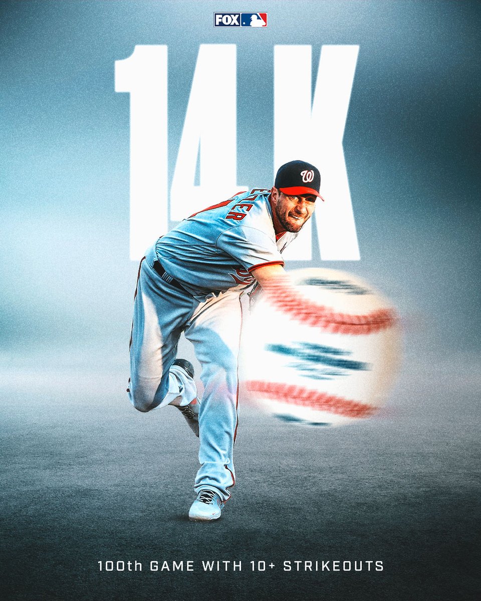 MLBONFOX's tweet photo. 1⃣4⃣ STRIKEOUTS FOR MAD MAX 🔥 https://t.co/tEXnJe1b5x