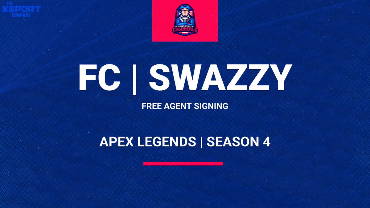 FColonials's tweet photo. Please help us welcome FC | Swazzy to the Colonials! We can't wait to show off what they can do this season in Apex Legends. 
#freeagentsigning #esports #TEC #FredrickColonial #ApexLegends https://t.co/4iQAVmzBdF