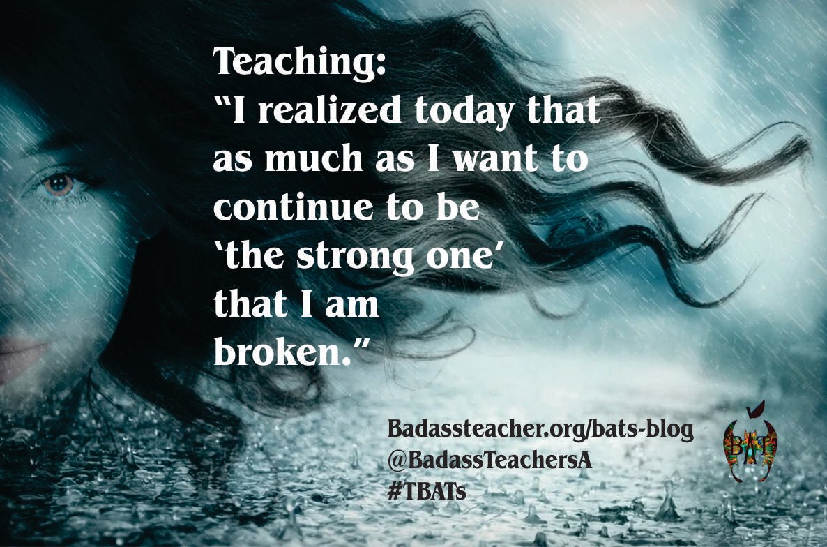 Maine BATs (@mainebats) on Twitter photo Teaching was hard & demanding pre-pandemic. But teaching in the covid-era is beyond hard, it's unsustainable. No wonder teachers are walking out the door. We need to find ways to get them back. #TeacherAppreciationWeek #TBATs badassteacher.org/bats-blog/i-am… <a href="/RhodeIslandBats/">Rhode Island BATs</a> Teaching was hard & demanding pre-pandemic. But teaching in the covid-era is beyond hard, it's unsustainable. No wonder teachers are walking out the door. We need to find ways to get them back. #TeacherAppreciationWeek #TBATs badassteacher.org/bats-blog/i-am… <a href="/RhodeIslandBats/">Rhode Island BATs</a>