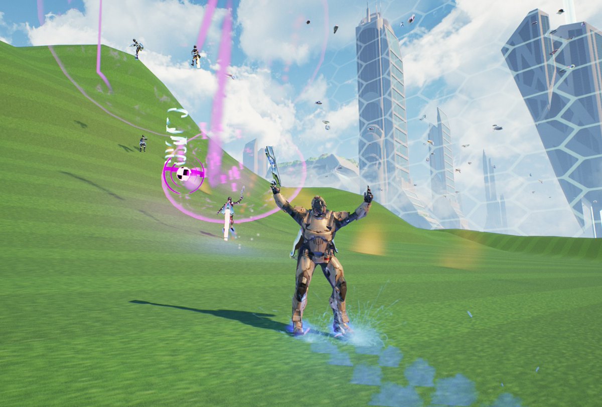 playjetball's tweet photo. Been quietly plugging away on Jetball.  Finally squashed some of the harder bugs with this update.  Full list of changes are on Steam:
https://t.co/P1rd2hjgCM
Don't forget to wish list the game!
#screenshotsaturday #UnrealEngine #gamedev https://t.co/wmwfzY2Sec