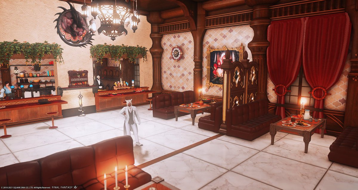 CorwinnA's tweet photo. Character Name: Corwinn D'ambre
Home World: Omega
Location: Lavender Beds (Annexe), Ward 16 / Plot 58 

Our FC's HQ "Utopia", a place for hunters and adventurers
#FFXIVFanFest #EstatesOfTheRealm https://t.co/geKgMfHTr5