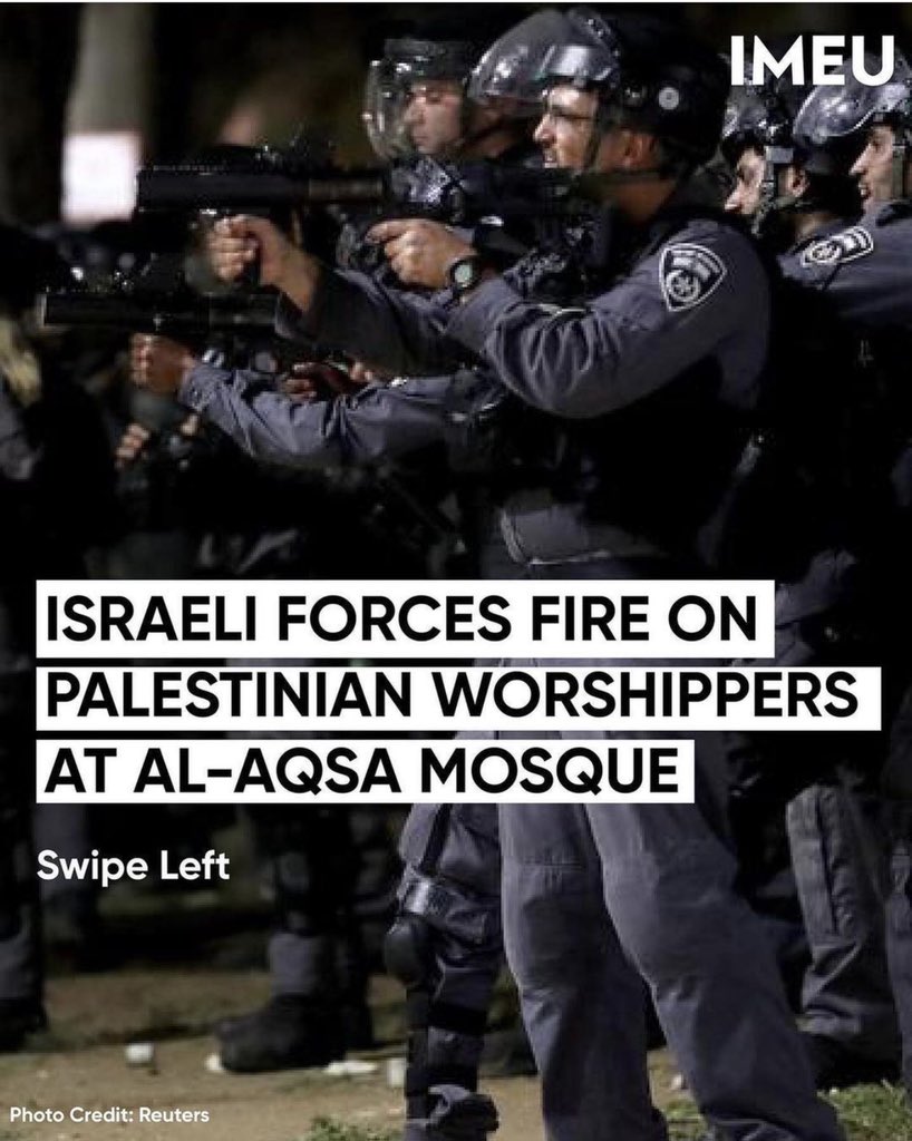 an update on what’s happening: israeli forces fire on palestinian worshippers at Al-Aqsa mosque - via @/muslim on instagram.  #SaveSheikhJarrah  #MasjidAlAqsa