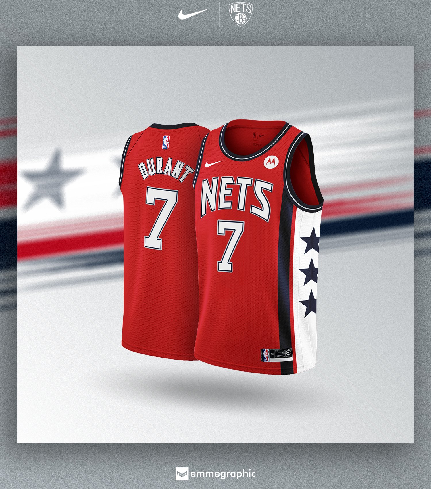 Brooklyn Nets Pet Jersey – 3 Red Rovers