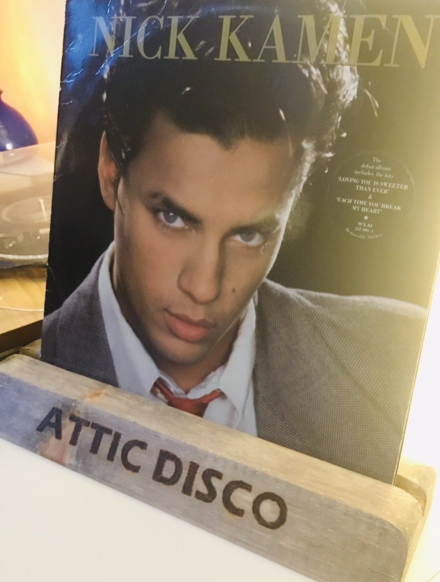 OllieBlue's tweet photo. #AtticDisco #NickKamen Sad news this week. Always loved this album... #EachTimeYouBreakMyHeart https://t.co/iNkqTLds9N