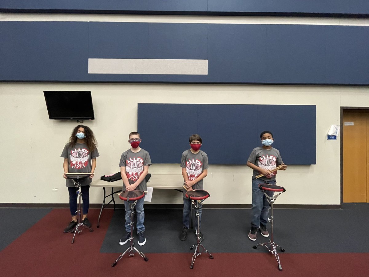 Ford Percussionists are ready for the performance!!! #Supercussion21