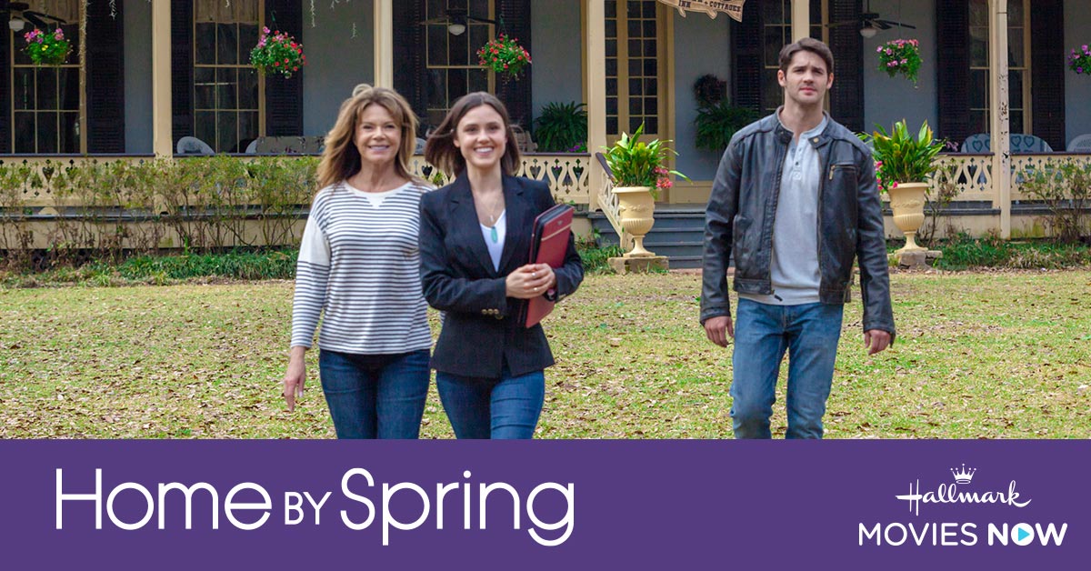 HallmarkPlus's tweet photo. Stream the film #HomeBySpring. After getting an opportunity of a lifetime to go back to her hometown for work, Loretta's ready to plan the perfect spring retreat. Little does she know that this trip back home may turn her world upside down. https://t.co/y2WmqqsSg5