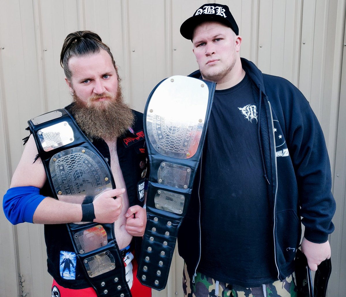 #AndNew <a href="/resolute_wrstln/">RESOLUTE Wrestling</a> Tag Team Champions...

Myself &amp; @KOBK4ever 

#BrothersKeeper