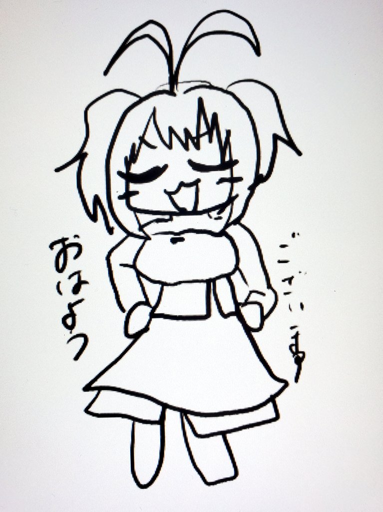 #ことねアート 
おはようごぜぇます!!
よく私の日常的なツイートもしてみては?という意見を頂くのですが正直言って良い範囲がよくわかってないので言わないだけです。ゴメンネ 