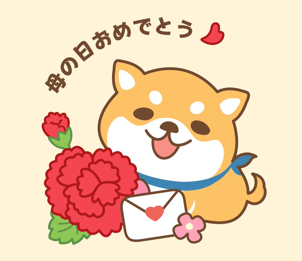 no humans flower dog envelope letter simple background shiba inu  illustration images