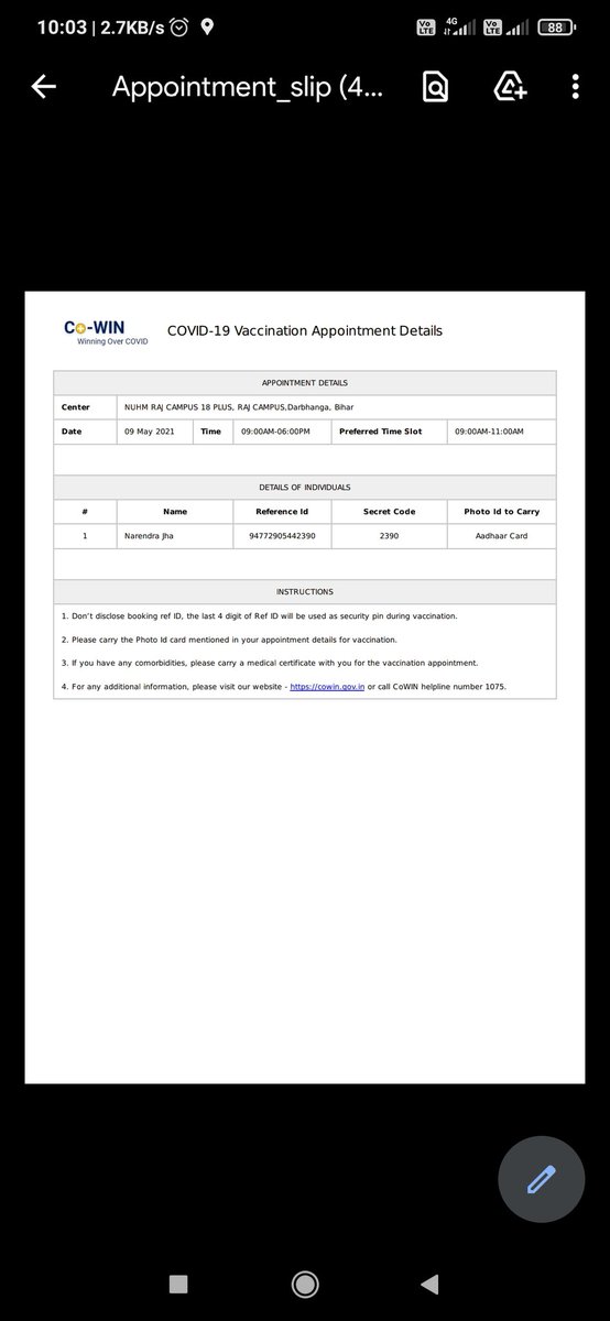 N_jha5's tweet image. 9 बजे का समय दिया गया 10 बजने को है भीड़ बढ़ते जा रहा है  परंतु अभी तक वेक्सीनेशन शुरू नही हुआ। किसे जिम्मेदार ठहराया जाय सरकार को या यहां के कर्मचारियों को या जनता को जो सोशल डिस्टेंस के &apos;स&apos; से भी परिचित नहीं ।
@NitishKumar 
@mangalpandeybjp 
@darbhanga_dm 
@manikantjhaair