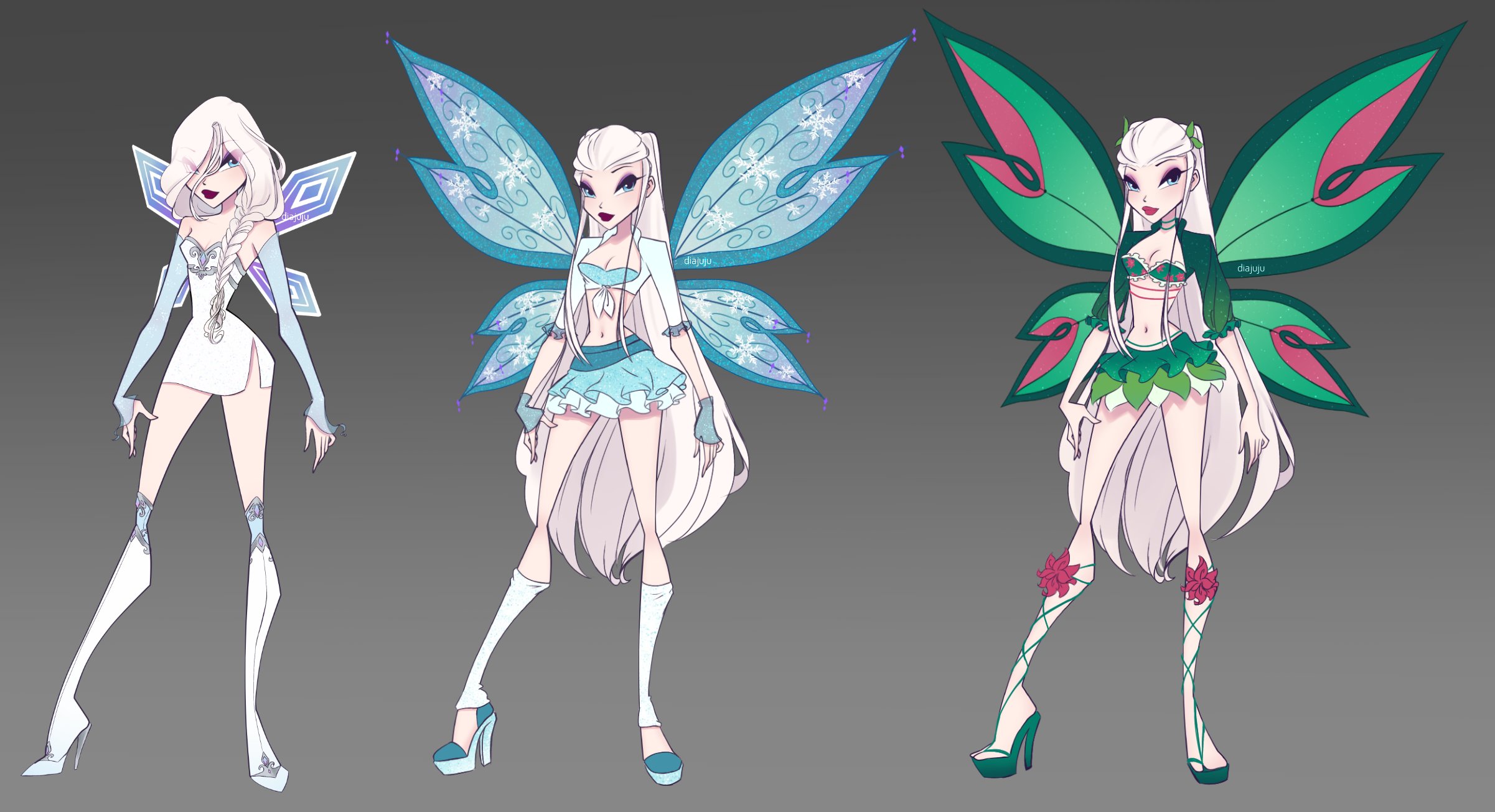 Diajuju on Twitter: "custom winx club adoptable inspired by disney\