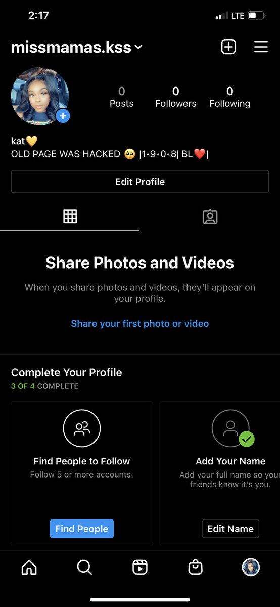 y’all go follow my new IG🥲