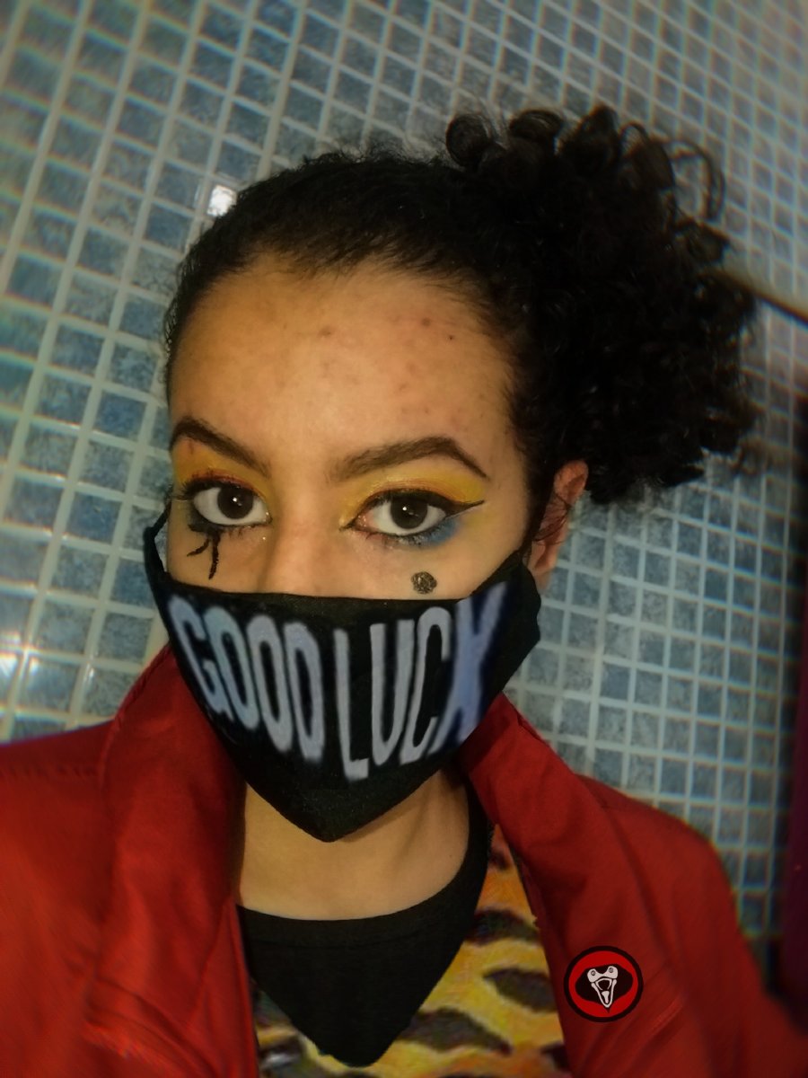 AFT3RLIFEPARTY's tweet photo. the future is bulletproof 🕷️
maquiagem inspirada no melhor killjoy, vulgo kobra kid 

#mcrmyolimpics
#TEAMDANGERDAYS https://t.co/Aa1PvuLgd6