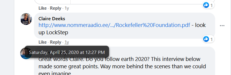 In January 2020, a  #conspiracy about the Rockerfeller Foundation appeared on a FB page called "Exposing Satanic World Government". It was obvious nonsense but by April it had found a home among wellness ppl as they sought out  #covid19nz conspiracies . 3/x  https://www.usatoday.com/story/news/factcheck/2021/01/14/fact-check-operation-lockstep-covid-19-conspiracy-theory/6567231002/