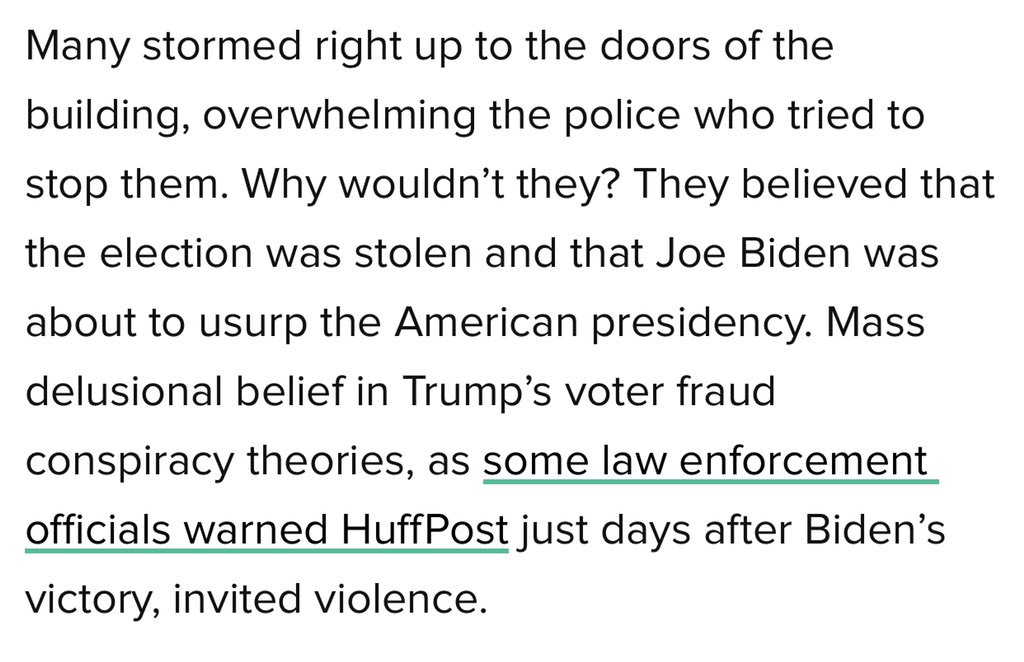 Hawley claimed it was a “slur” to call Jan. 6 demonstrators rioters. But if you actually believed the election was stolen, isn’t the more embarrassing thing doing absolutely nothing about it? You think it’s 1776 2.0, but trespassing is a bridge too far?  https://www.huffpost.com/entry/josh-hawley-doesnt-know-if-he-saluted-rioters-we-checked_n_60959d8ce4b05bee44ca157b