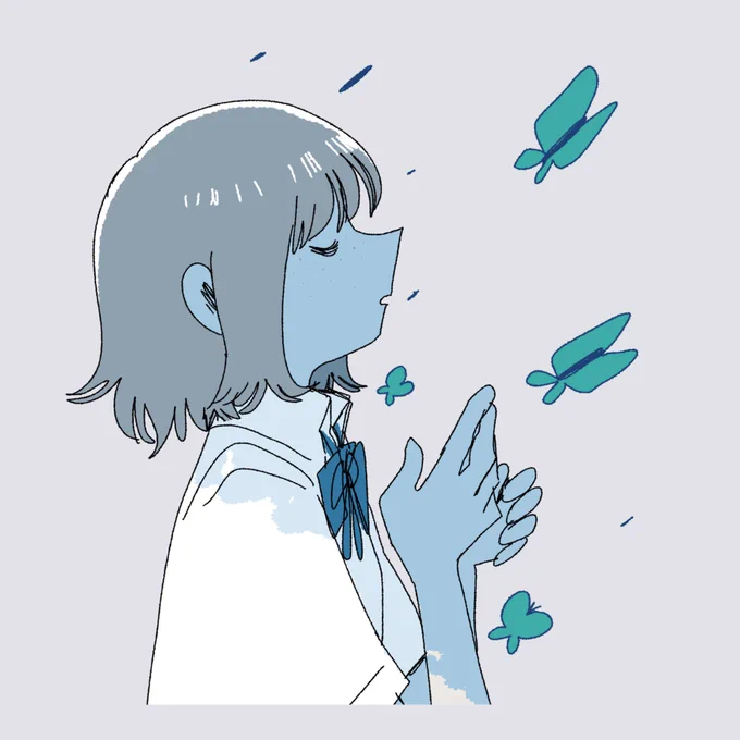 I did illustrations for @ihatemago newest 3 tracks ✨💙 thankyou lofi boi! 🎹 https://t.co/50VRDFbhAI 