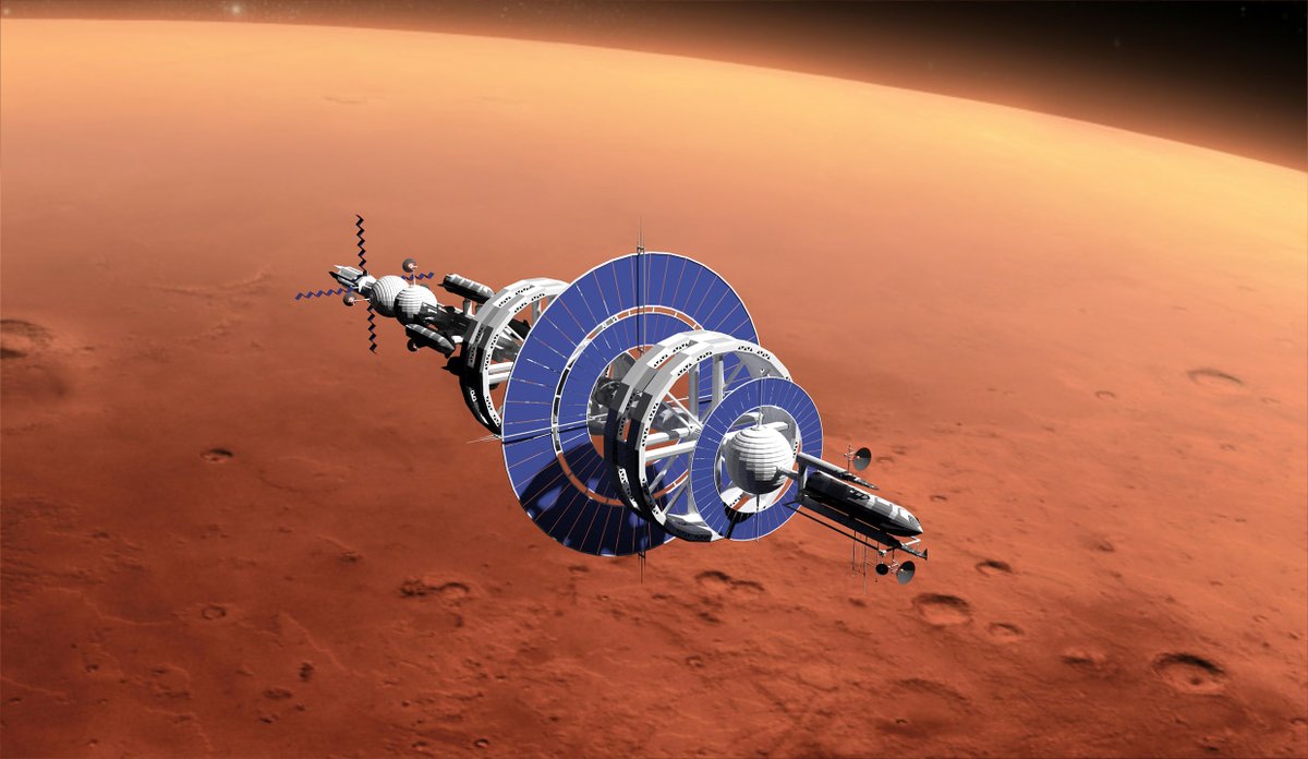 AngusHB's tweet image. Inspired by #spacex and @elonmusk to create this Starship Mothership concept using SketchUp.