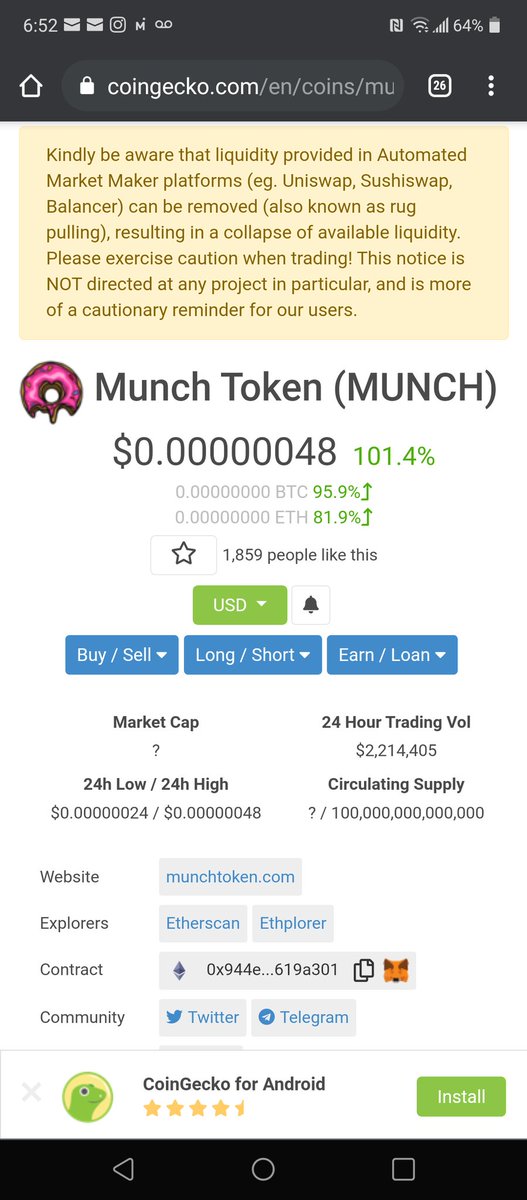 cbranancrypto's tweet photo. $MUNCH to the 🌙
Been saying it all week and it only knows green!

#munch #munchcoin #crypto #CryptoNews #Cryptocurency #altcoins #altcoin #cryptocurrencies https://t.co/C8RQQ9N4Of