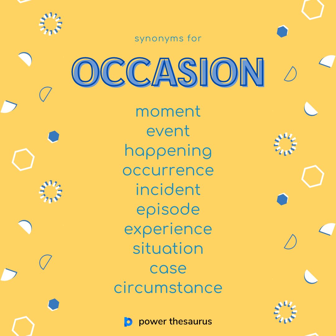 Occasion meaning