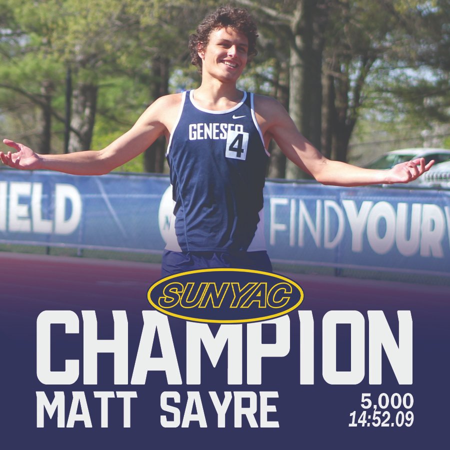 GeneseoKnights's tweet photo. T&amp;F: @SUNYGBelieve goes 4 for 4 over the final events of the day, sweeping the M &amp; W 5000 and the M &amp; W 4x400...
#OneKnight #d3tf https://t.co/m5ENGm7oDC