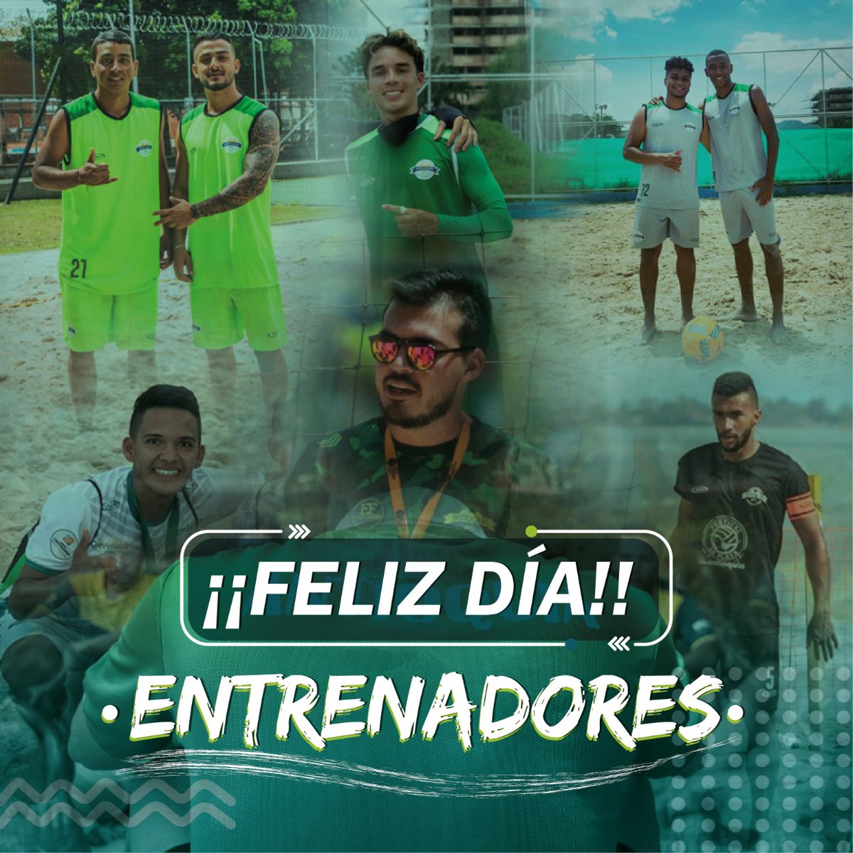 AntioquiaBSC's tweet photo. Feliz día a todos los entrenadores, especialmente los que hacen parte de nuestro club, gracias a cada uno de ustedes por transmitir sus conocimientos para ayudar a nuestro club a ser mejor. 🌴⚽
.
.
.
#LaFamiliaQueYoElegí #BeachSoccer #FutbolPlaya #Medellín #Antioquia #Colombia https://t.co/qSavbg0TRT