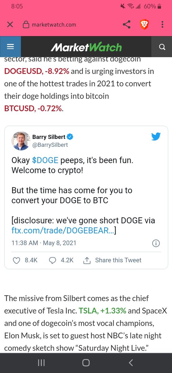 GoingToTheBankM's tweet photo. @berry_silbert is underestimating the power of the #dogearmy, #dogecoin #dogetothemoon. https://t.co/XZRTqDYx7f